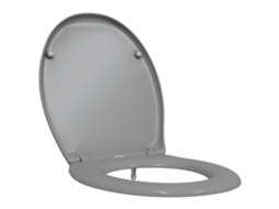 Assento De Vaso Minimalista Cinza Vidaxl Grey Plastic (37x45x4 Cm)