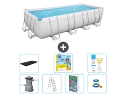 Bestway Piscina Bestway Power Steel Retangular - 488x244x122 Cm - 8-peças S529