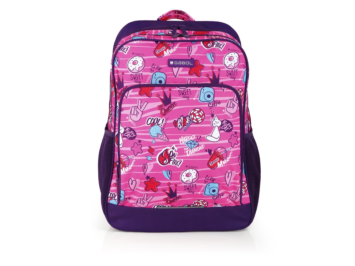 Mochila Adaptável a Carrinho GABOL Sticker com Desenhos e Resistente À Água