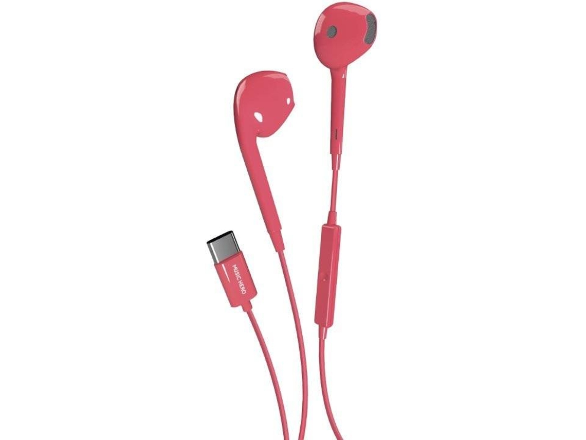 Auriculares com Fio SBS Tubb (In Ear - Microfone - Rosa)