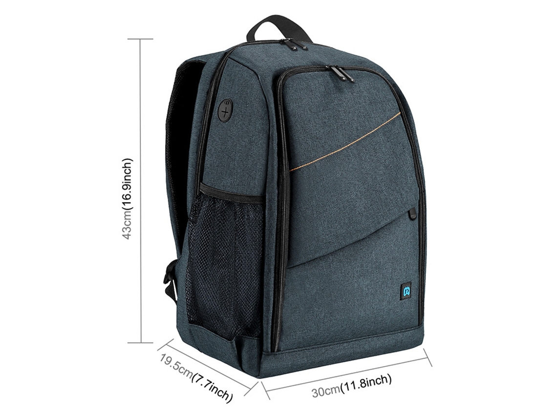 Mochila Cinzenta Para Câmara/acessórios, Mochila Para Câmara Dslr, Bolsa Impermeável Para Câmara, Grande Capacidade.