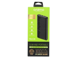 Carregador portátil 10000mah Oraimo Opb p118d preto, fonte portátil