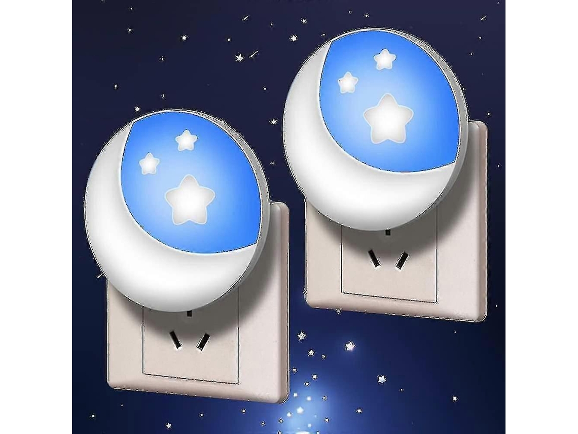 Luz Noturna Infantil De Tomada, Com Acionamento Automático, Pacote Com 2 Unidades