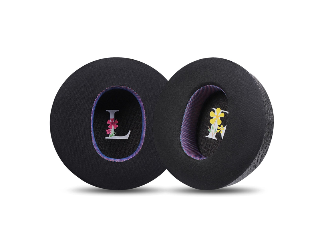 Almofadas Auriculares Mágicas Pretas E Roxas Com Toque De Gelo Para Dyson Zone Brilvibera