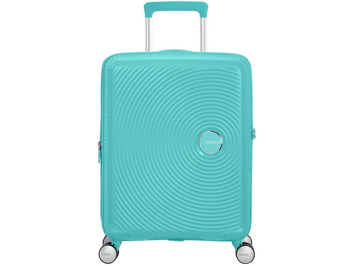 Mala de Cabine Expansível  AMERICAN TOURISTER Soundbox Azul Claro (55x40x20/23cm - 35,5/41L)