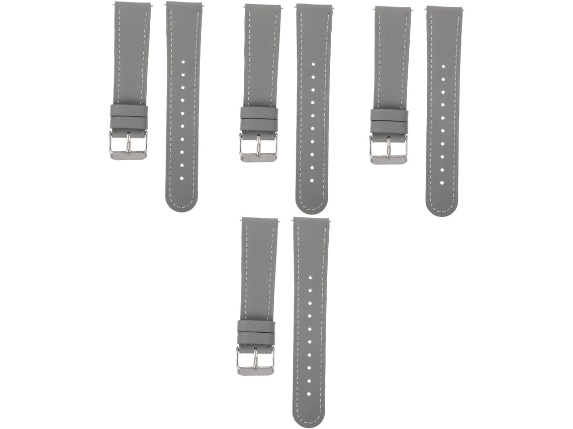 Conjunto 4 Pulseiras Couro Búfalo GOKOCO para Relógio Elegantes e Estilosas