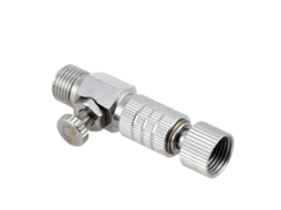 Acessório profissional para aerógrafo: Conector de desconexão rápida com válvula de controle de fluxo de ar de 1/8".