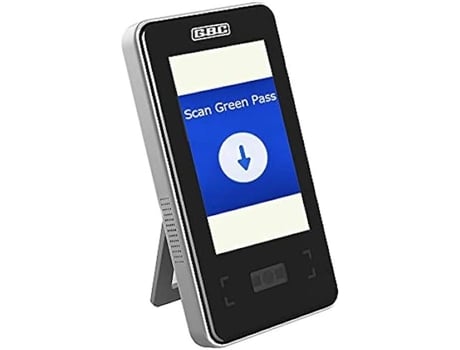 Leitor de Código QR Greenpass Scan 5 Tela Colorida Scanner de Código QR Notificações de Áudio e Vídeo GBC