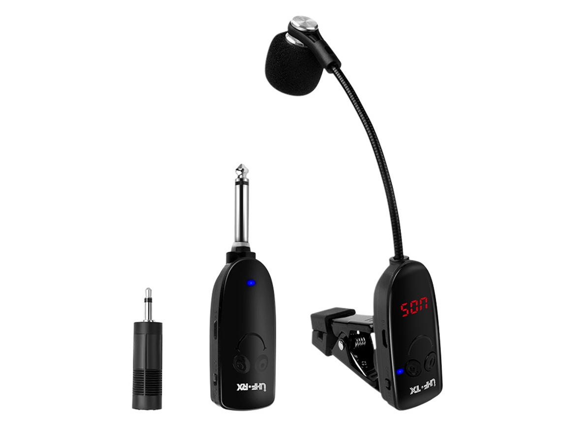 Adequado Para Amplificadores De Instrumentos Musicais Sem Fio, Com Microfone, Transmissor E Receptor Sem Fio Profissionais.
