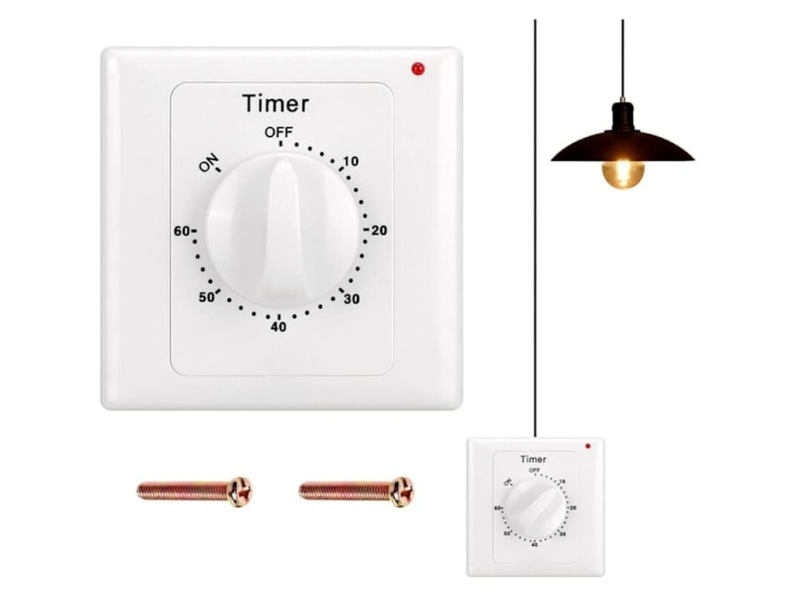 Temporizador Mecânico BRILVIBERA com Contagem Regressiva e Desligamento Automático