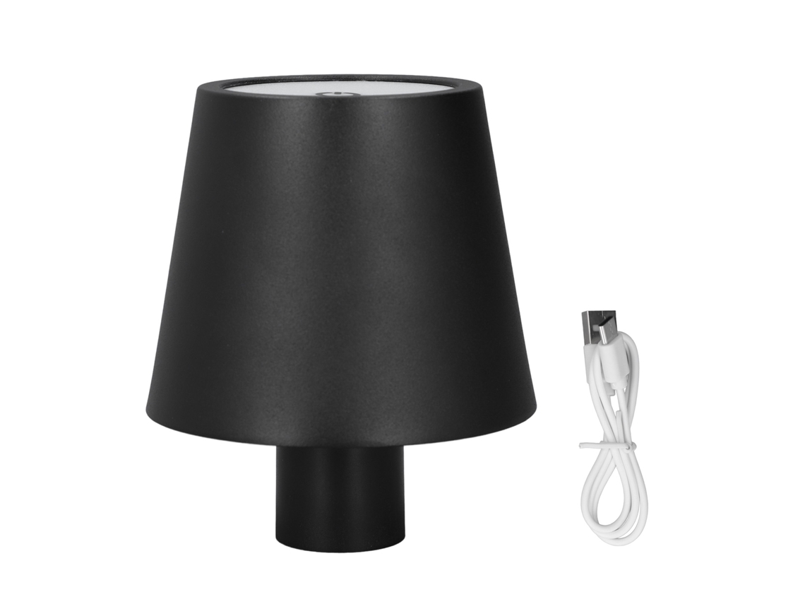 2026 lâmpada de Garrafa Led Sem Fio Recarregável 3 Temperaturas de Cor Ajustáveis por Toque 1500mah para Quarto Preto