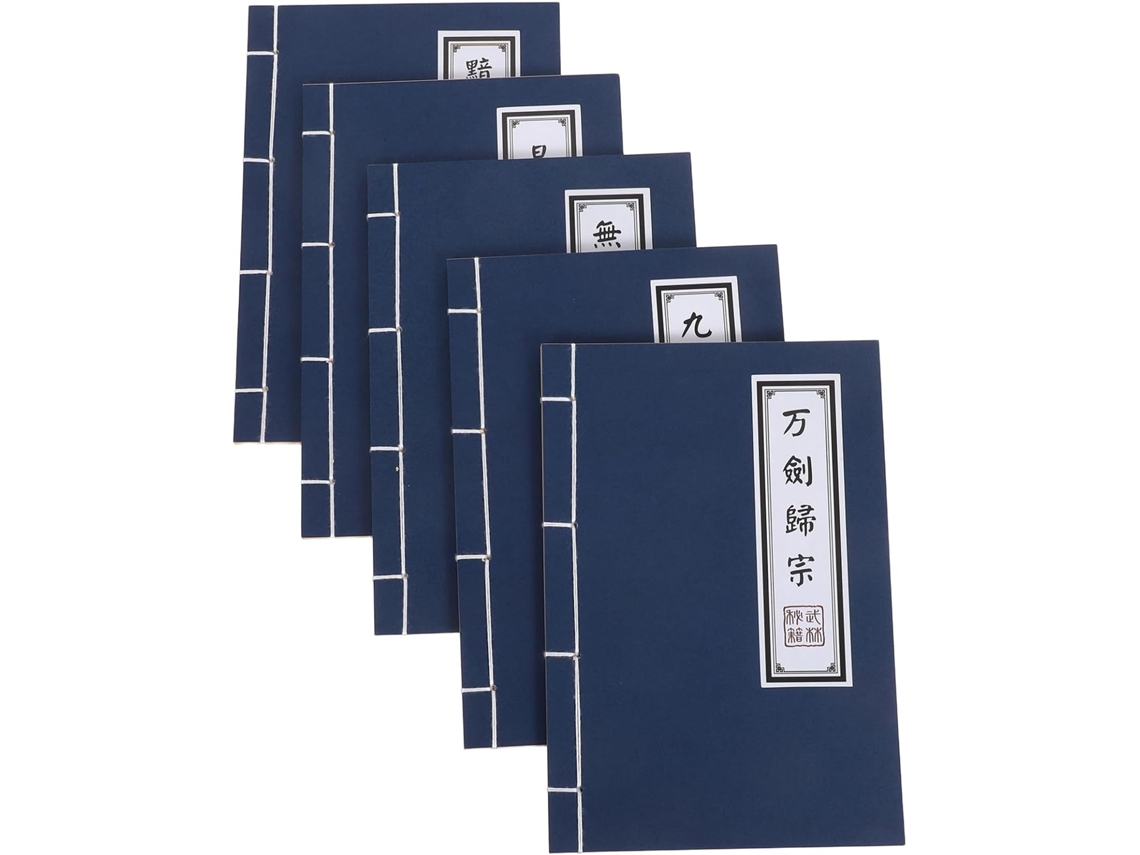 Conjunto De 5 Cadernos Vintage Da Wulin