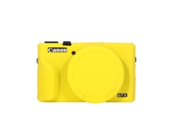 Capa Silicone HEXINYIGJLY para Canon G7x Mark Iiitampa Removível, Anti Risco Amarelo