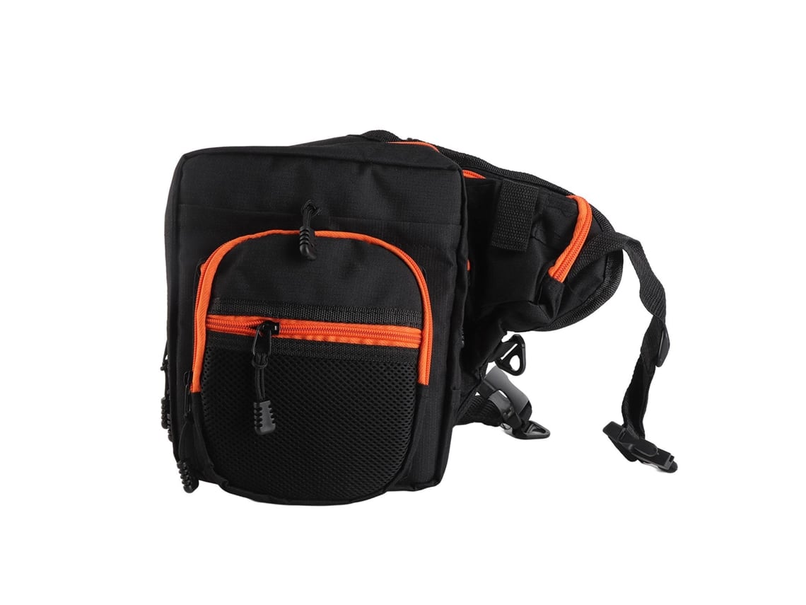 Saco de Pesca Resistente À Água com Múltiplas Bolsas Preto