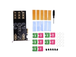 Adaptador M.2 Pcie Para Ssd M.2 Serial Ata Cartão De Expansão M.2 Pcie De 5 Slots