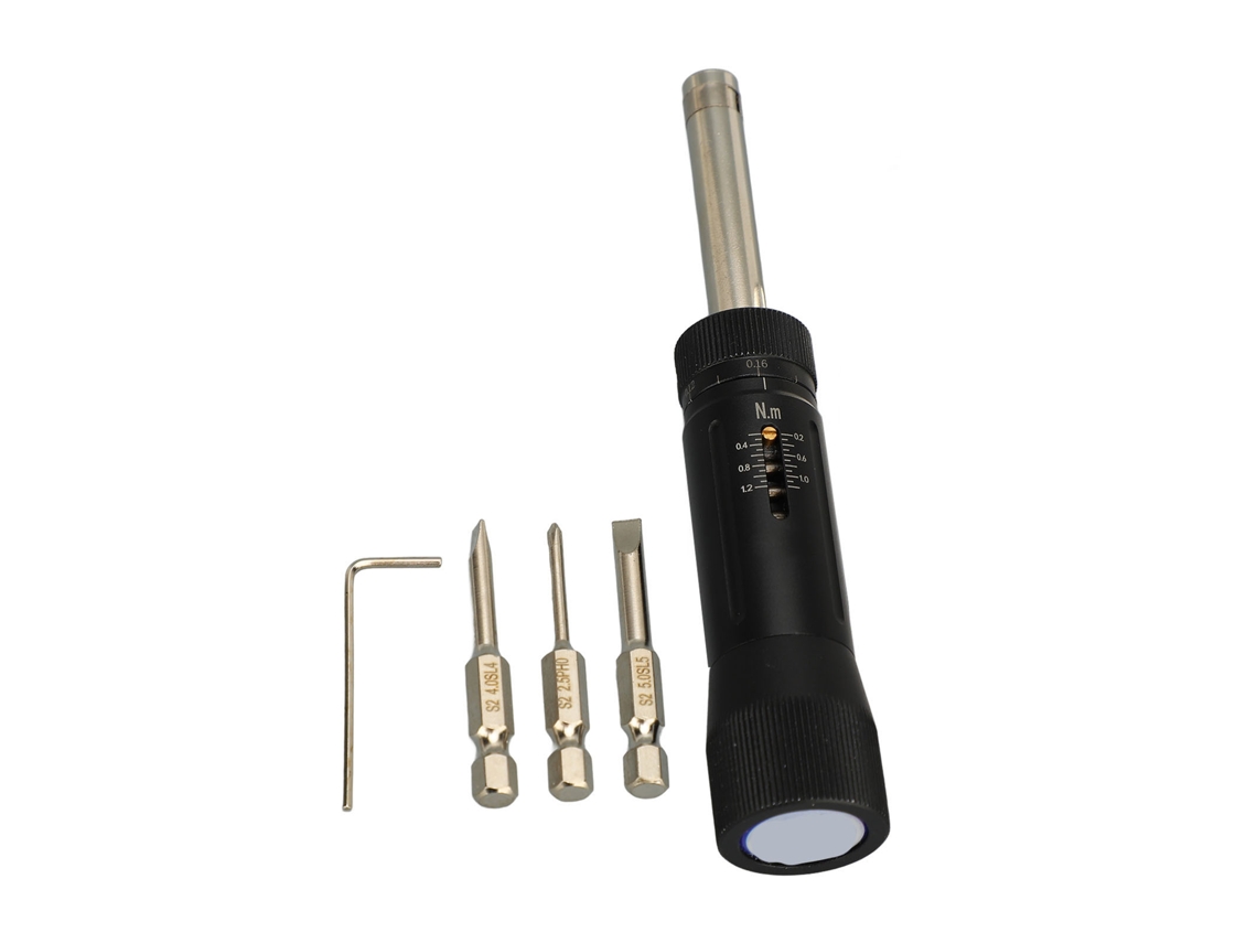 Chave De Torque Ajustável Manual 0,2-1,2n.m Com Interface 1/4 Polegada Predefinida