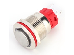 Interruptor de Botão Metal (9 30v Cc, Bloqueio Automático)