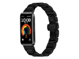 Bracelete para Huawei Watch Fit 4 Pro 4 3 XIAOMOYU nylon trançado com fecho de velcro preto escuro