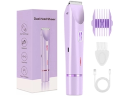 Aparador De Pelos 2 Em 1 Para Linha Do Biquíni Hexinyigjly Adequado Para Púbis, Axilas E Pernas. Roxo