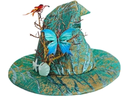Chapéu Verde De Halloween Com Acessório, Fantasia De Cosplay Feminina, Ideal Para Festas E Eventos Noturnos.