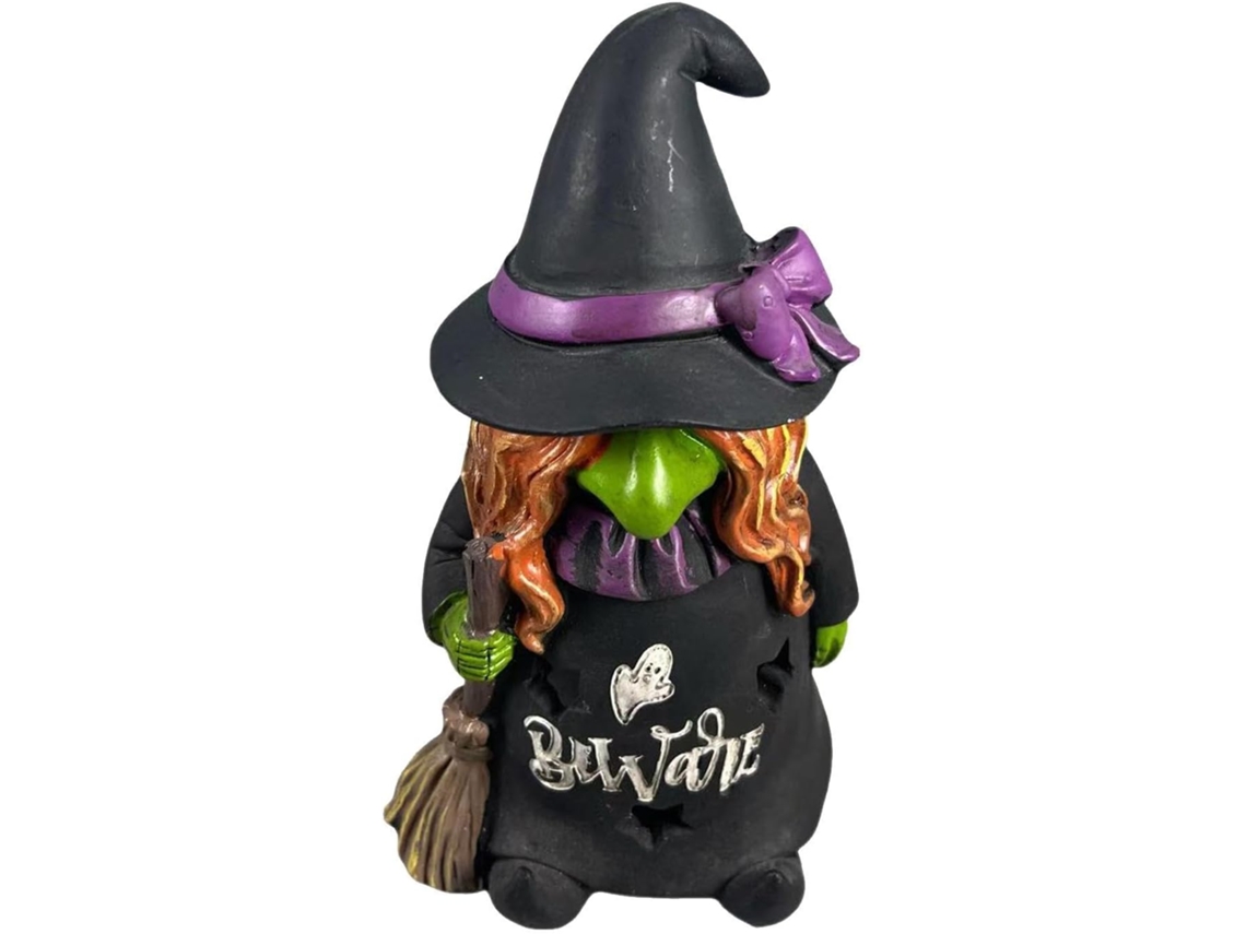 Estatueta De Bruxa, Escultura Gótica De Halloween | Decoração Assustadora Para