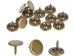 100 Peças De Tachas Para Estofamento, Pinos Decorativos Planos Estilo Ferro, Acessórios De Fixação Para Sofás, Móveis E