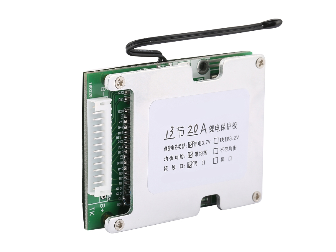 Laxiscreed Placa De Proteção Para Bateria De Lítio 13s 20a Com Equilíbrio E Bms