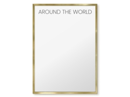 Magnetic Glass Board Around The World For The Hall Espelharte (50x70 Cm)