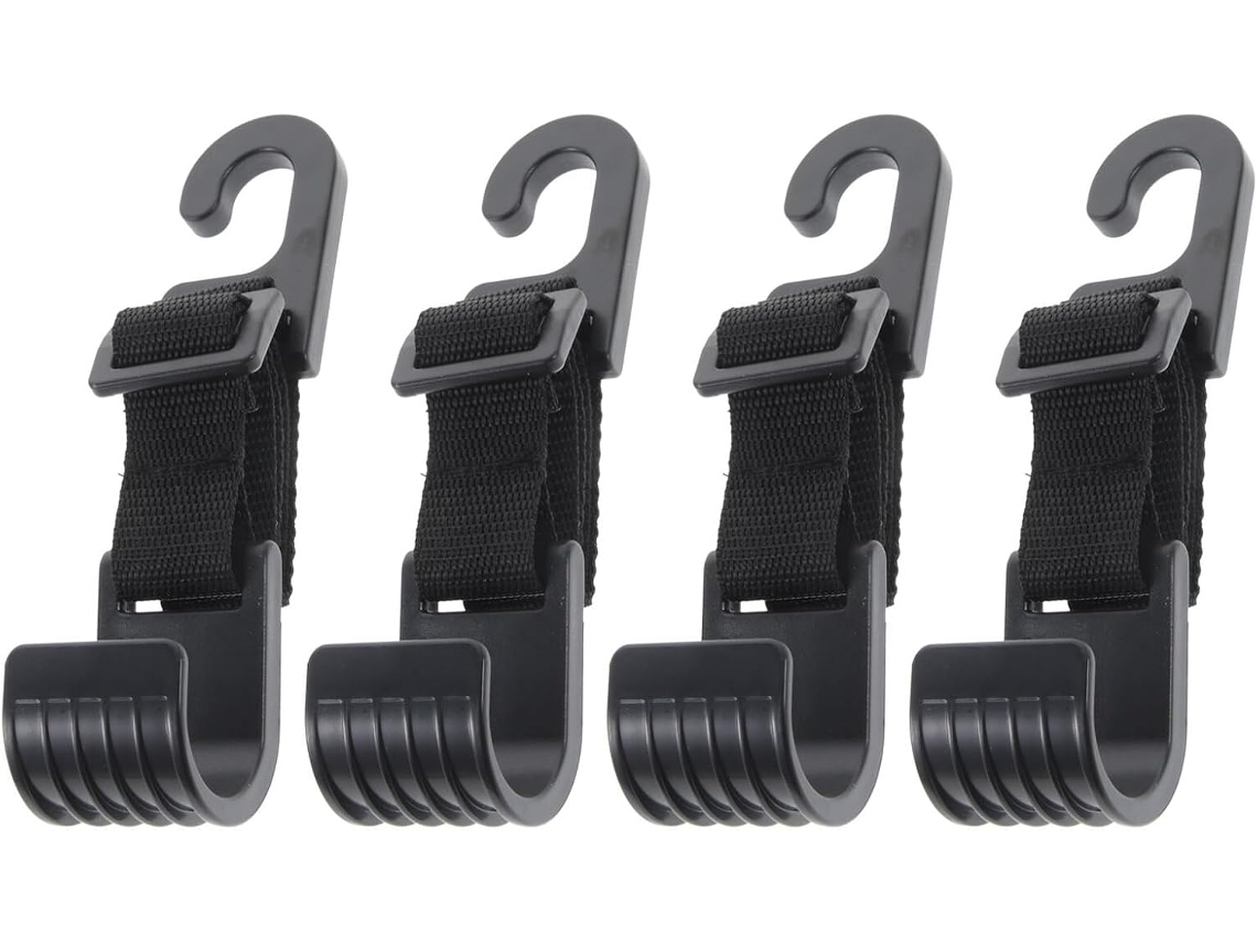 Conjunto De 4 Ganchos Ajustáveis Plástico Para Encosto Cabeça Banco Carro,suporte Resistente Com...