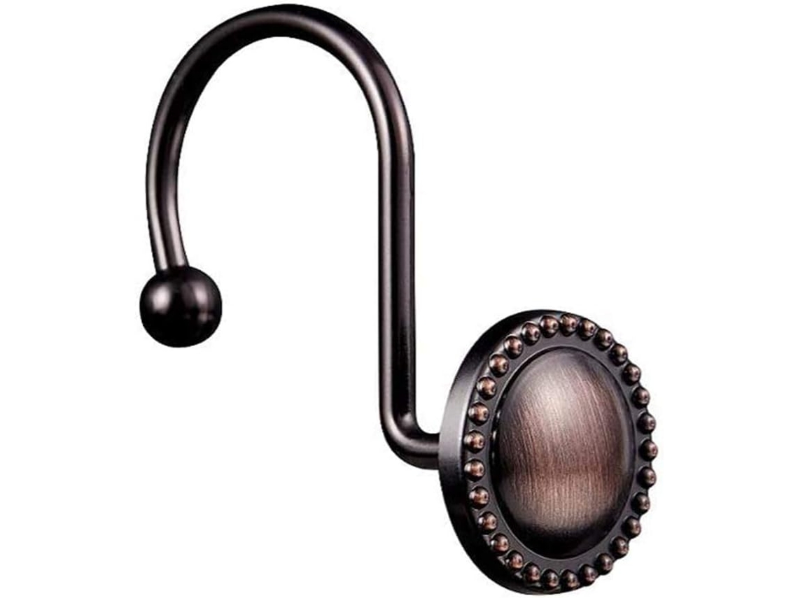 Para Cortina De Chuveiro, Bronze Envelhecido, Argolas Decorativas Em