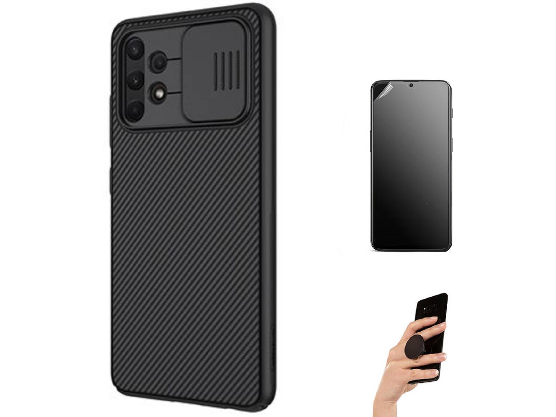 Kit Capa/Película e Suporte Samsung A72 4G Ultimatte Nillkin Camshield