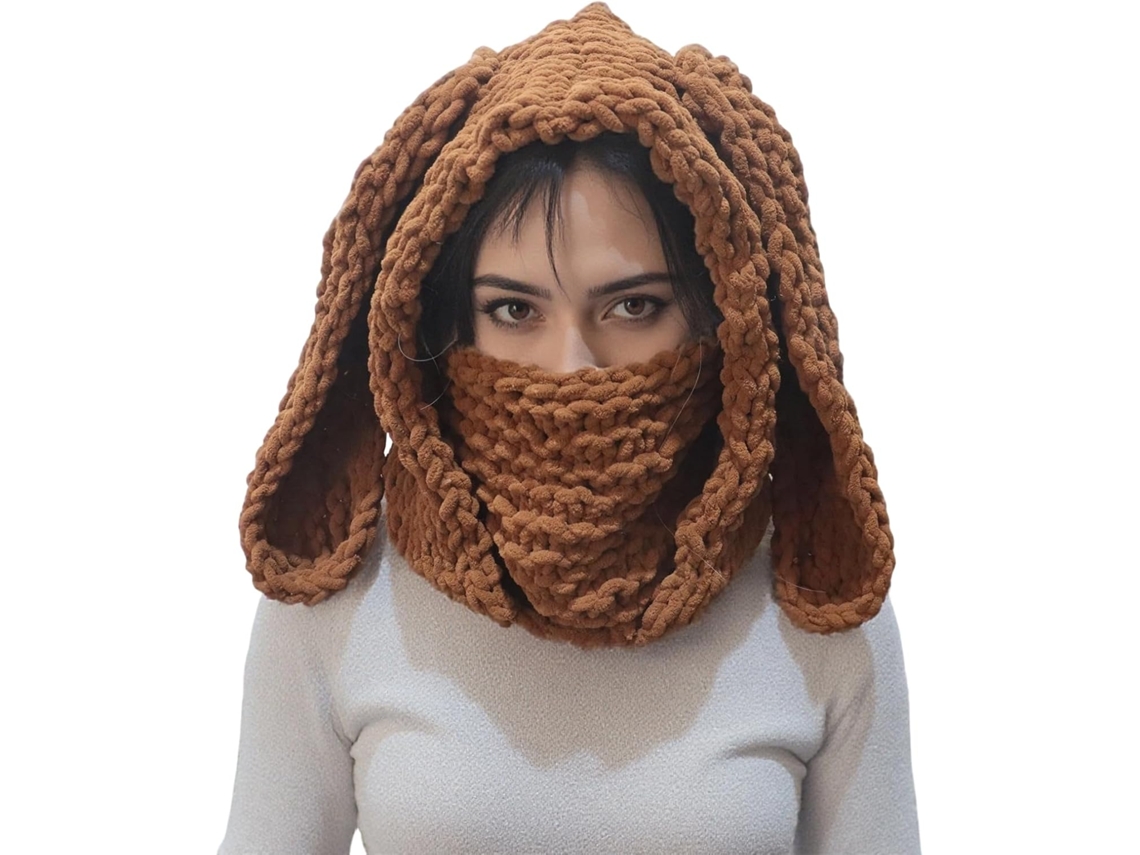 Écharpe SFUSHOS, hiver, visage chaud, oreilles lapin