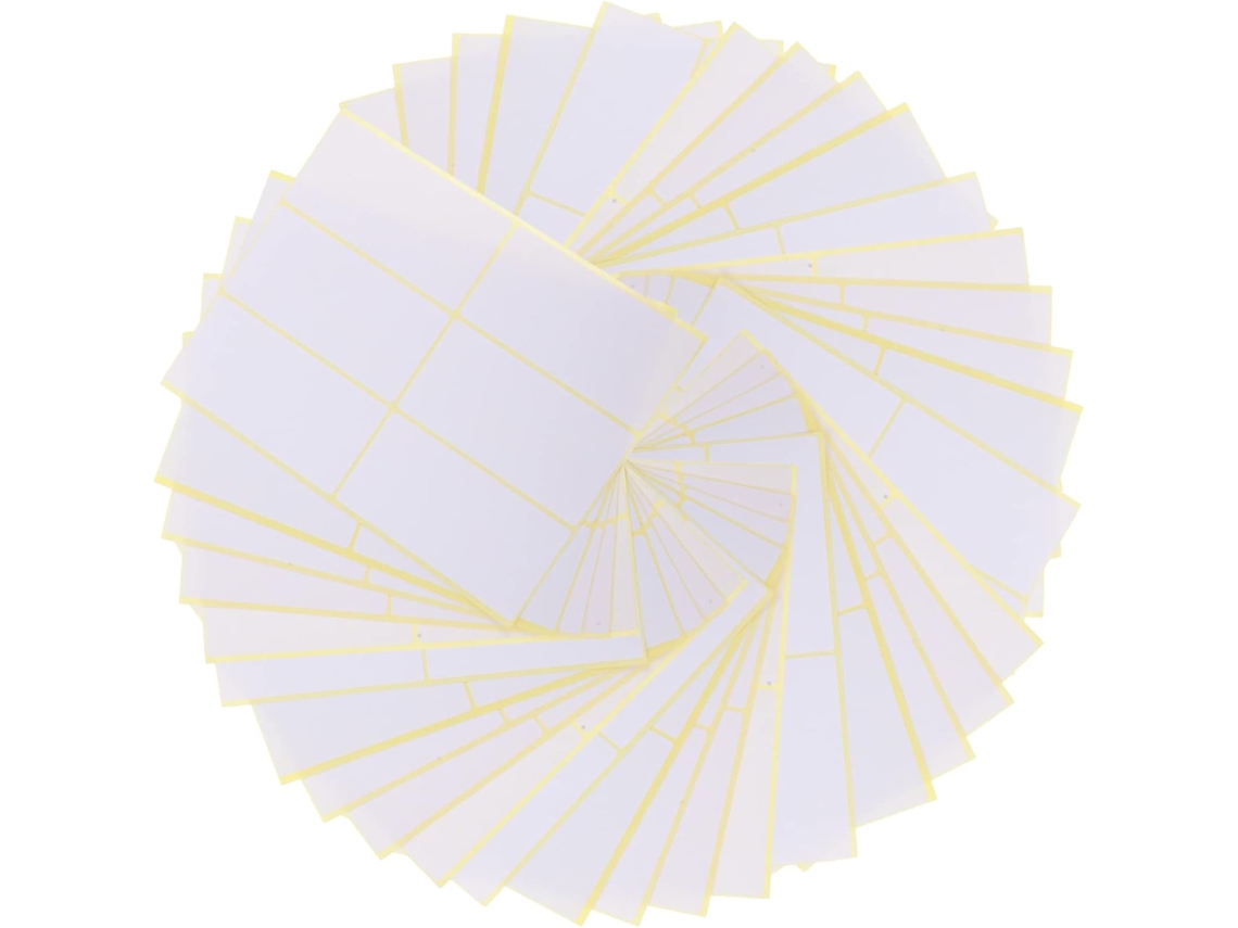 180 Etiquetas Autoadesivas Em Branco 10x5cm, Multiuso Para Casa E