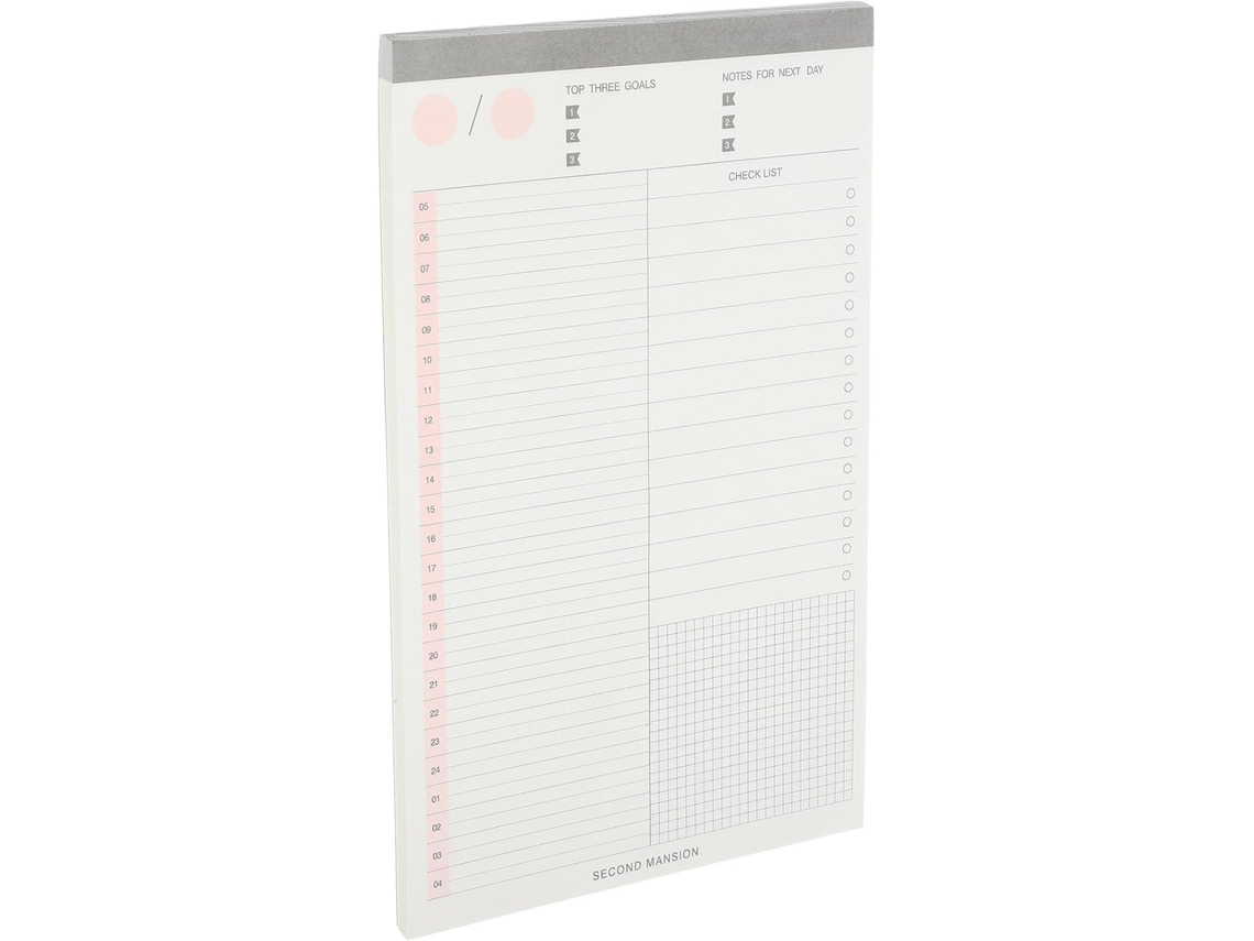 Bloco De Notas Multifuncionais Em Papel Branco 60 Páginas Léger Et Pratique Pour Planning Quotidien Ou Maison