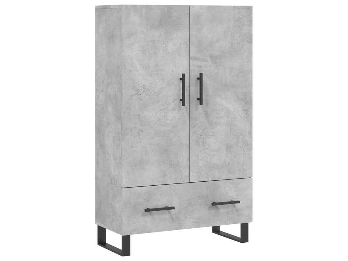 Aparador Alto MAISON EXCLUSIVE Derivados de Madeira Cinza Cimento (69,5x31x115 cm)