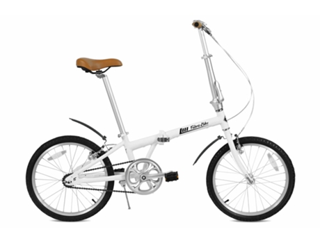 FABRICBIKE Folding Bicicleta Dobrável 20 Space White Guarda-Lamas