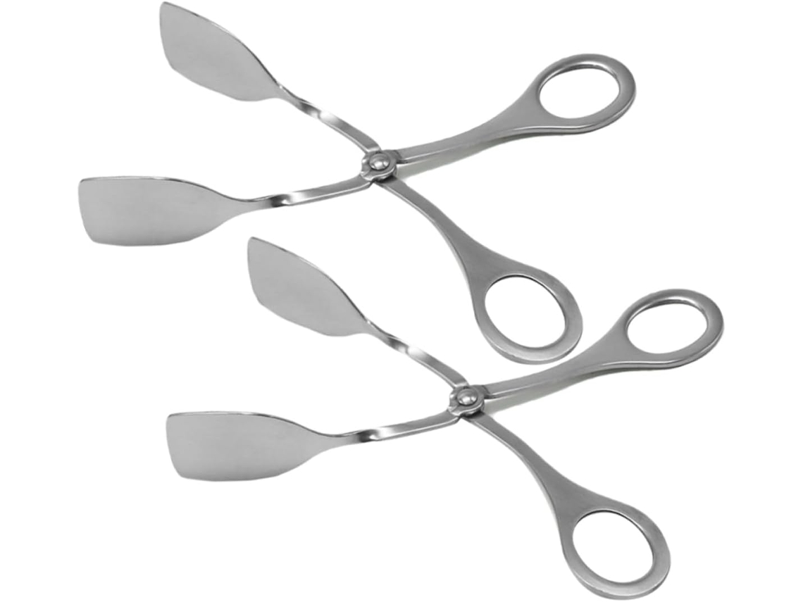 Conjunto De 2 Pinças Cozinha Em Aço Inoxidável Utensílio Prático Para Servir E Churrasco Perfeito Eventos Uso Diário
