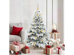 Vidaxl Árvore De Natal Artificial Com 150 Leds Branco 150 Cm Pe E Pvc