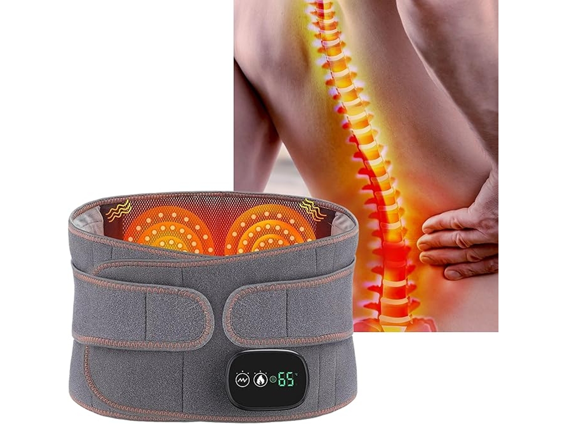 Massageador Lombar Portátil, Sua Almofada De Aquecimento Sem Fio Com Aquecimento Personalizável E Massagem Completa, Um Presente Atencioso Para Entusi