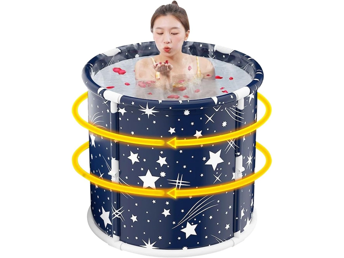 Balde Dobrável Para Adultos | Balde De Banho Portátil | Versátil | Spa Prático |