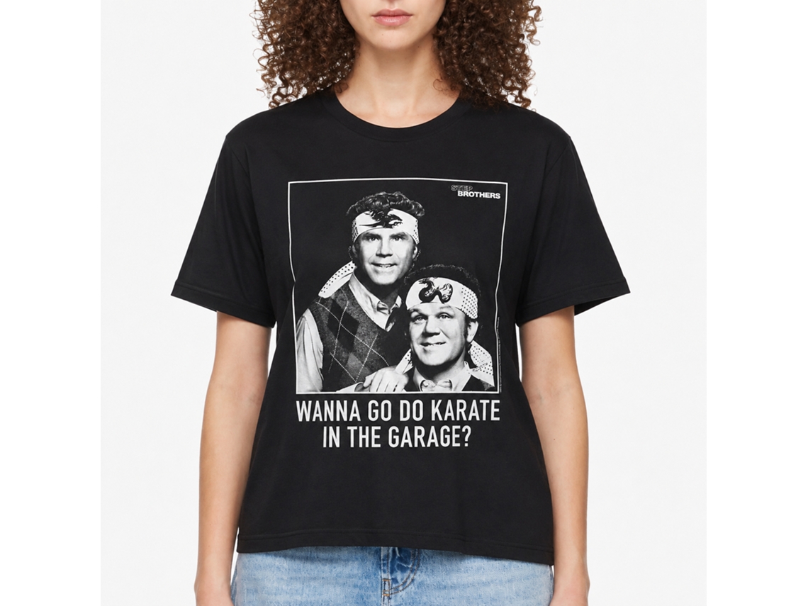 Rockinstone Step Brothers Movie Karate Black Adult T-shirt Size:m