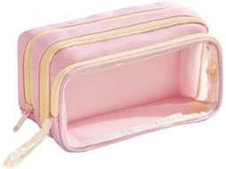 Case, Capacity Holder, Organizer Zipper Closure, Bag, 8.86x4.72x2.76 Peil High Stationery Portable