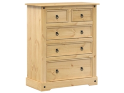 Chest Of Drawers, Chests Of Drawers Vidaxl Marrom Madeira De Pinho