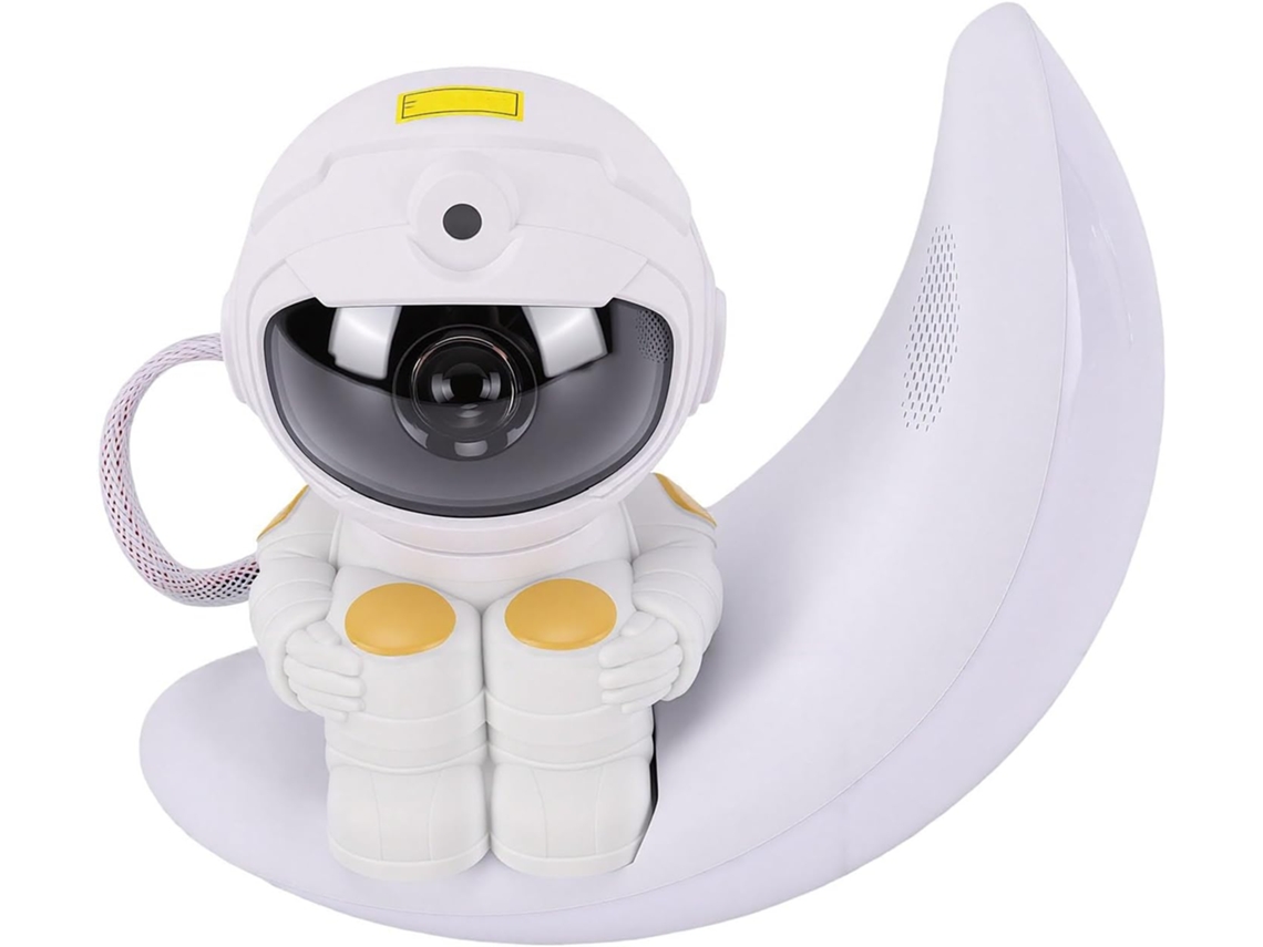 Projetor De Astronauta Com Luz Noturna, Brilho E Cores Ajustáveis,