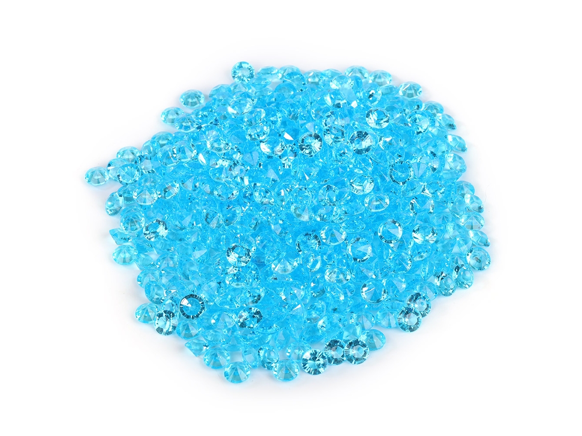 Confetes de diamante acrílico 8mm azuis para casamentos e festa DIY, 500 peças LAXISCREED