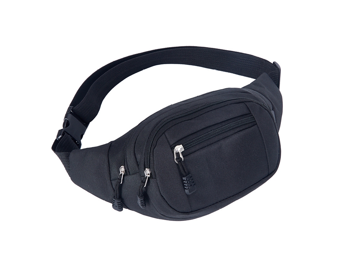 1 Unidades Bolsa de Cintura, Bolsos, Cor Preta AQUAFORGE