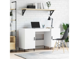 Vidaxl Secretária 140x50x75 Cm Derivados De Madeira Branco