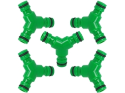 Conjunto De 5 Conectores Rápidos Em Y, Sem Vazamentos, Com 3 Vias, Para Mangueira, Ideais Para Irrigação