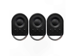 Kit com 3 Controles Remotos Universais para Portas de Garagem Compatíveis com Sistemas Keygo. TAISHENGDA