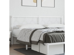 Vidaxl Cabeceira De Substituição 200 Cm Metal Branco